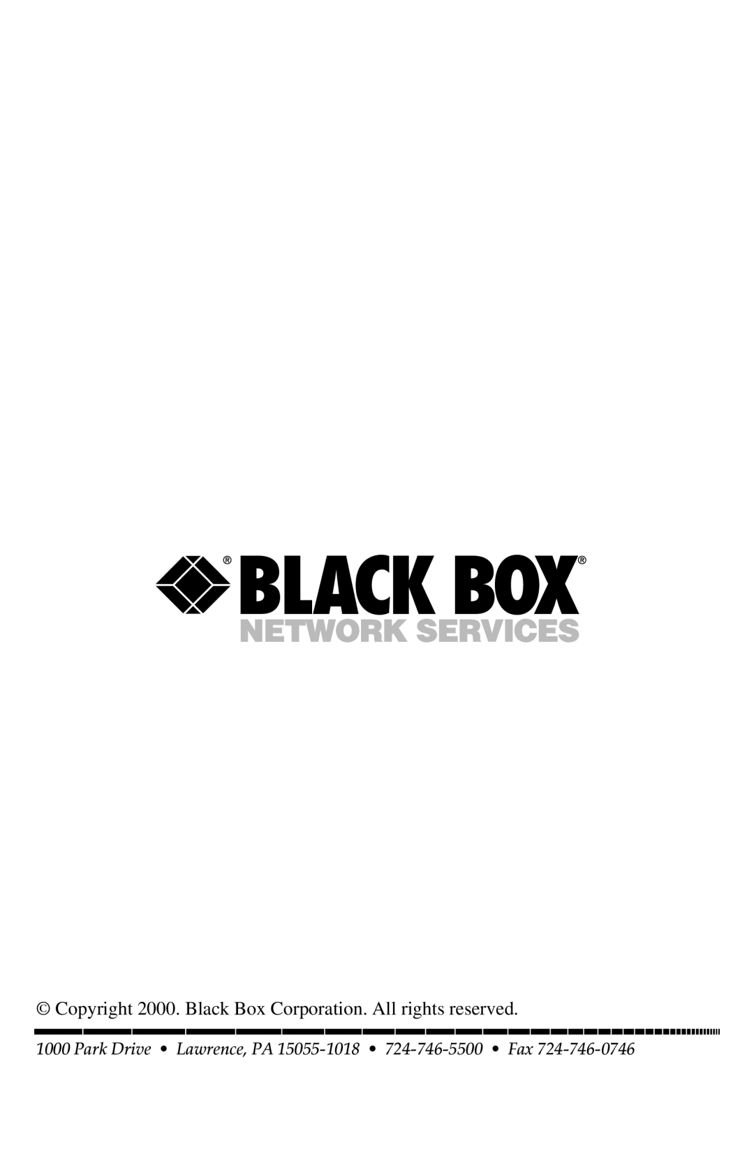 Black Box SW981AE, SW980AE, SW982AE manual Copyright 2000. Black Box Corporation. All rights reserved 