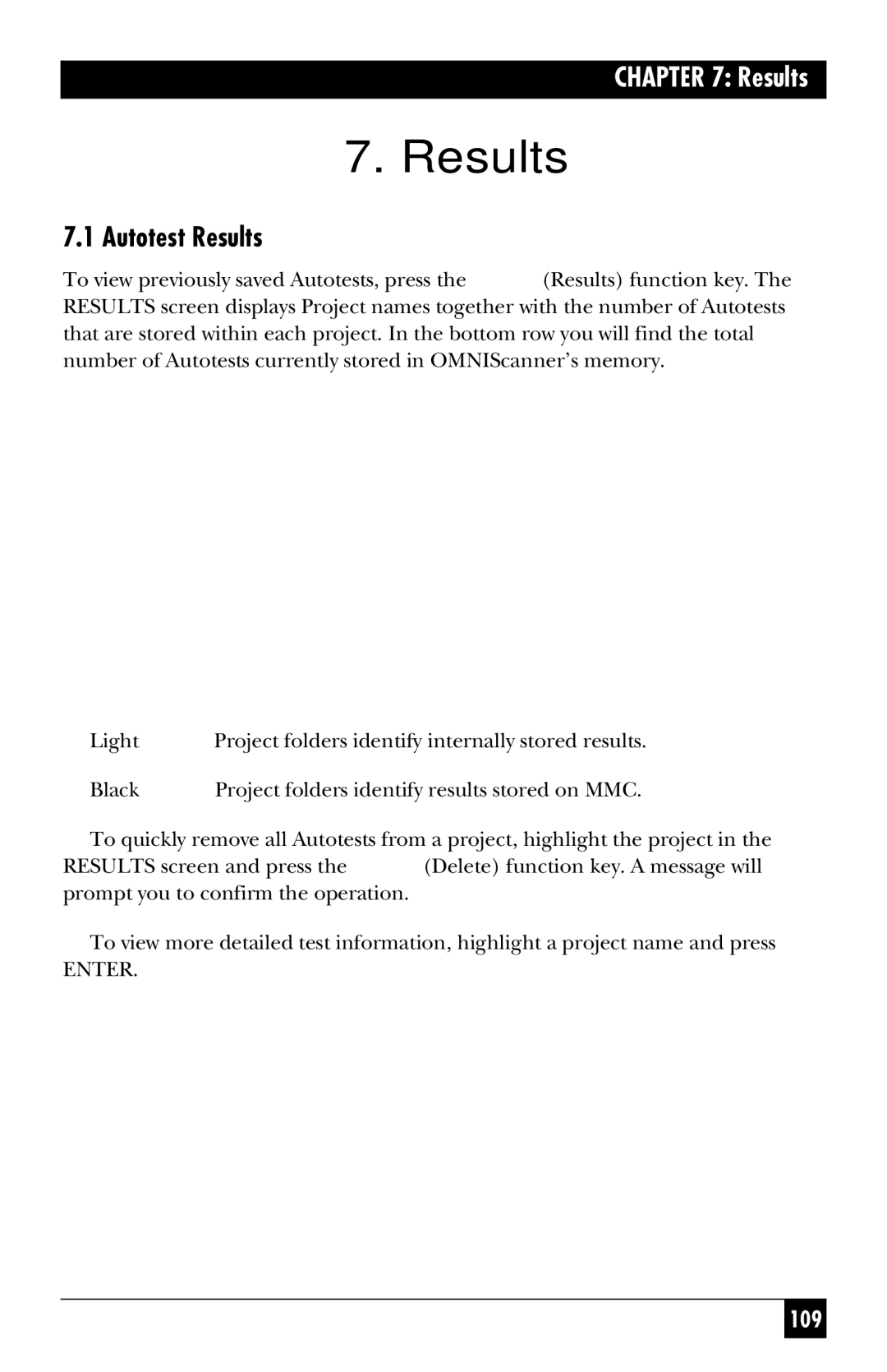 Black Box TS1003A, TS1002A, TS1000A-R5 manual Autotest Results 