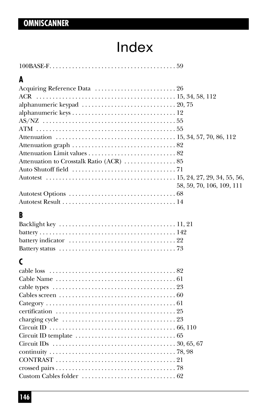 Black Box TS1002A, TS1003A, TS1000A-R5 manual Index, As/Nz Atm 