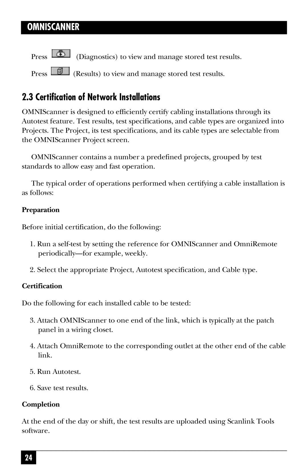 Black Box TS1000A-R5, TS1003A, TS1002A manual Certification of Network Installations, Preparation 