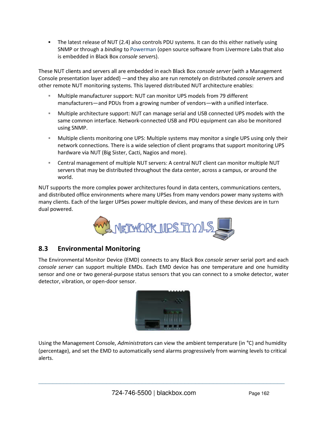 Black Box LES1208A-R2, LES1332A, LES1408A, LES144BA, LES1416A, LES1348A, LES1432A, LES1316A, LES1308A Environmental Monitoring 