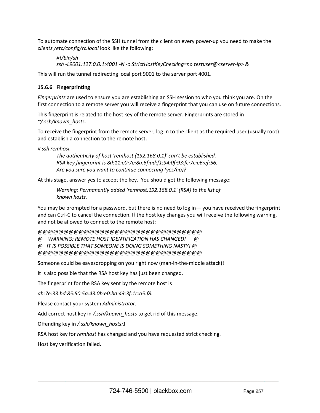 Black Box LES144BA, LES1332A, LES1408A Fingerprinting, Ab7e33bd85505a430be0bd433f1ca5f8, Offending key in /.ssh/knownhosts1 