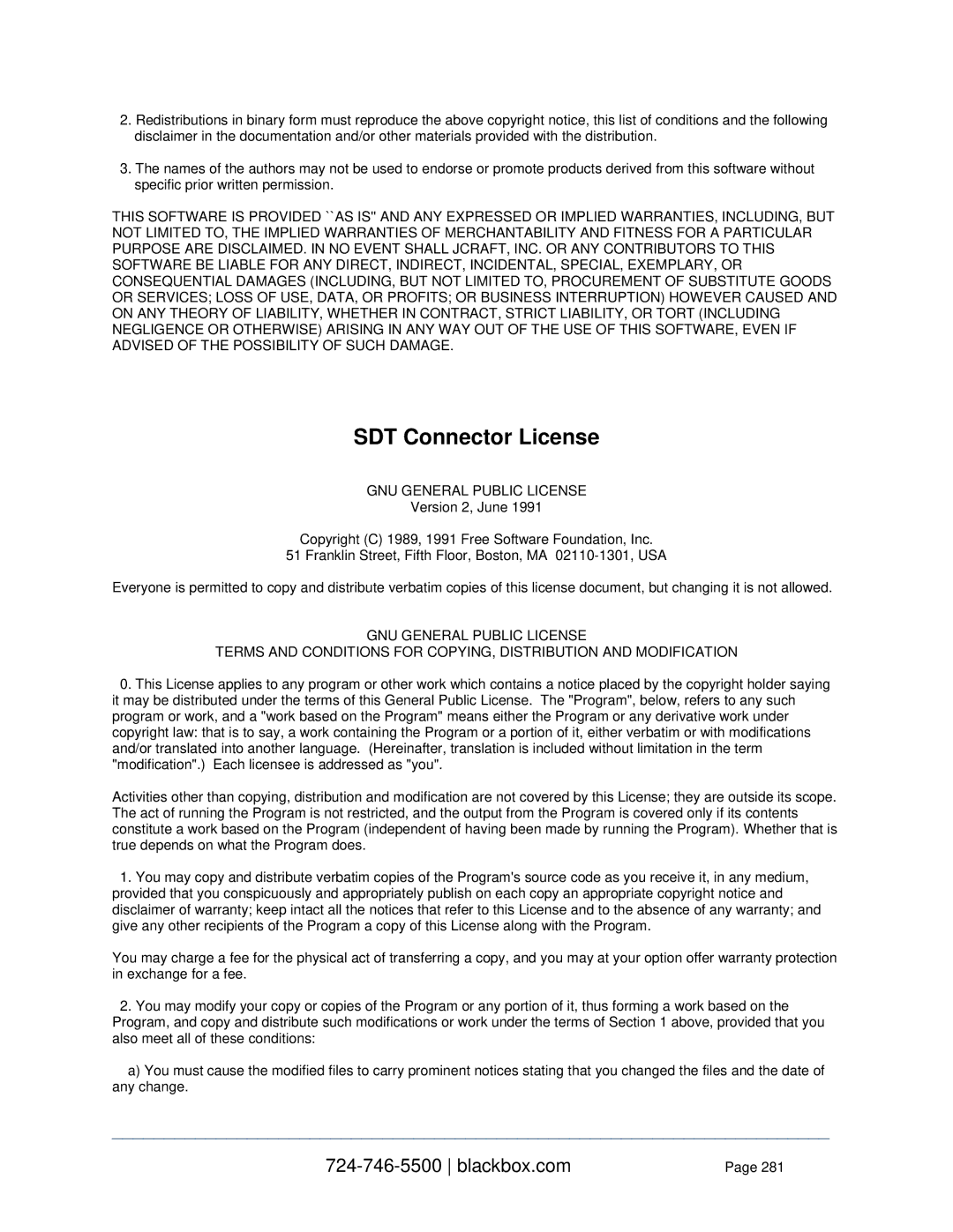 Black Box LES1208A-R2, LES1332A, LES1408A, LES144BA, LES1416A, LES1348A, LES1432A, LES1316A, LES1308A SDT Connector License 