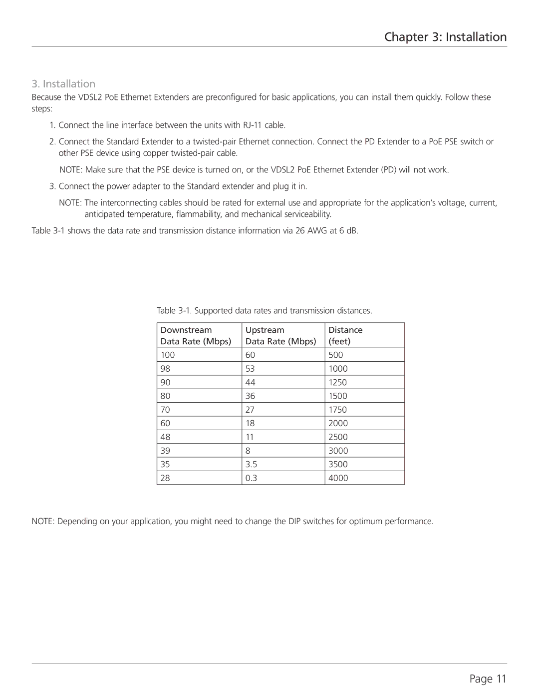 Black Box VDSL2 PoE Ethernet Extener Kid, PD, LBPD01A-KIT manual Installation 