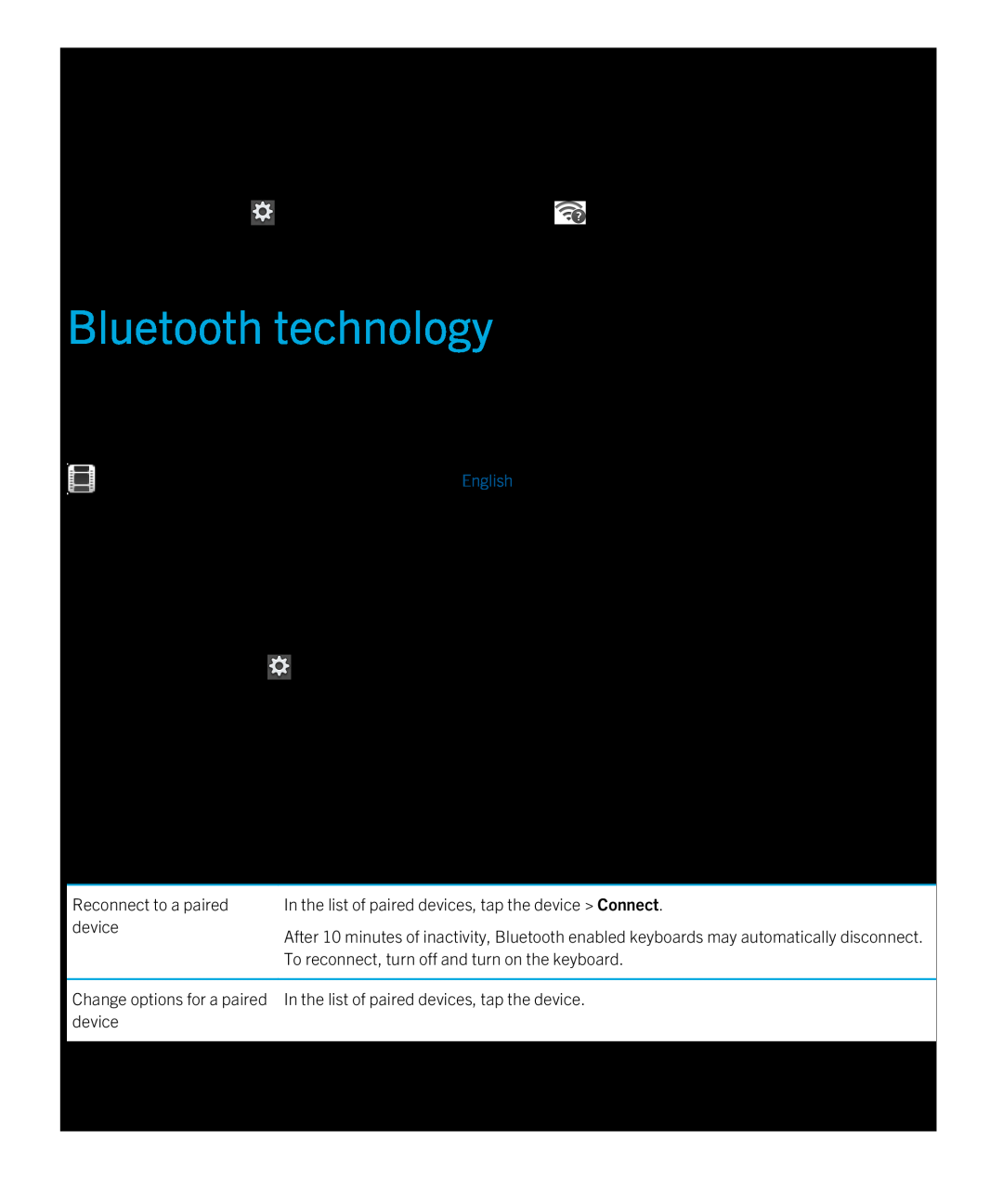 Blackberry 2.0.1 manual Bluetooth technology, Connect a Bluetooth enabled device, Tap Add New Device Search 