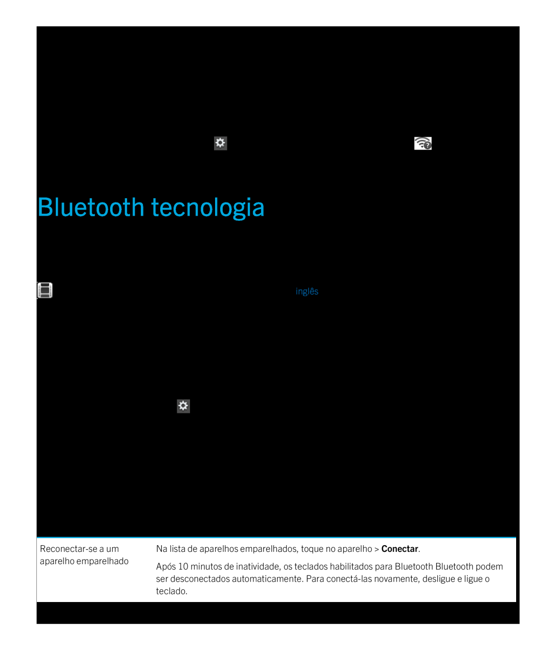 Blackberry 2.0.1 Bluetooth tecnologia, Conecte-se a um aparelho habilitado para Bluetooth, Defina Bluetooth como Ligar 