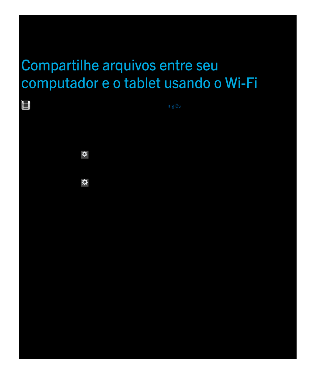Blackberry 2.0.1 manual Compartilhe arquivos entre seu computador e o tablet usando o Wi-Fi 