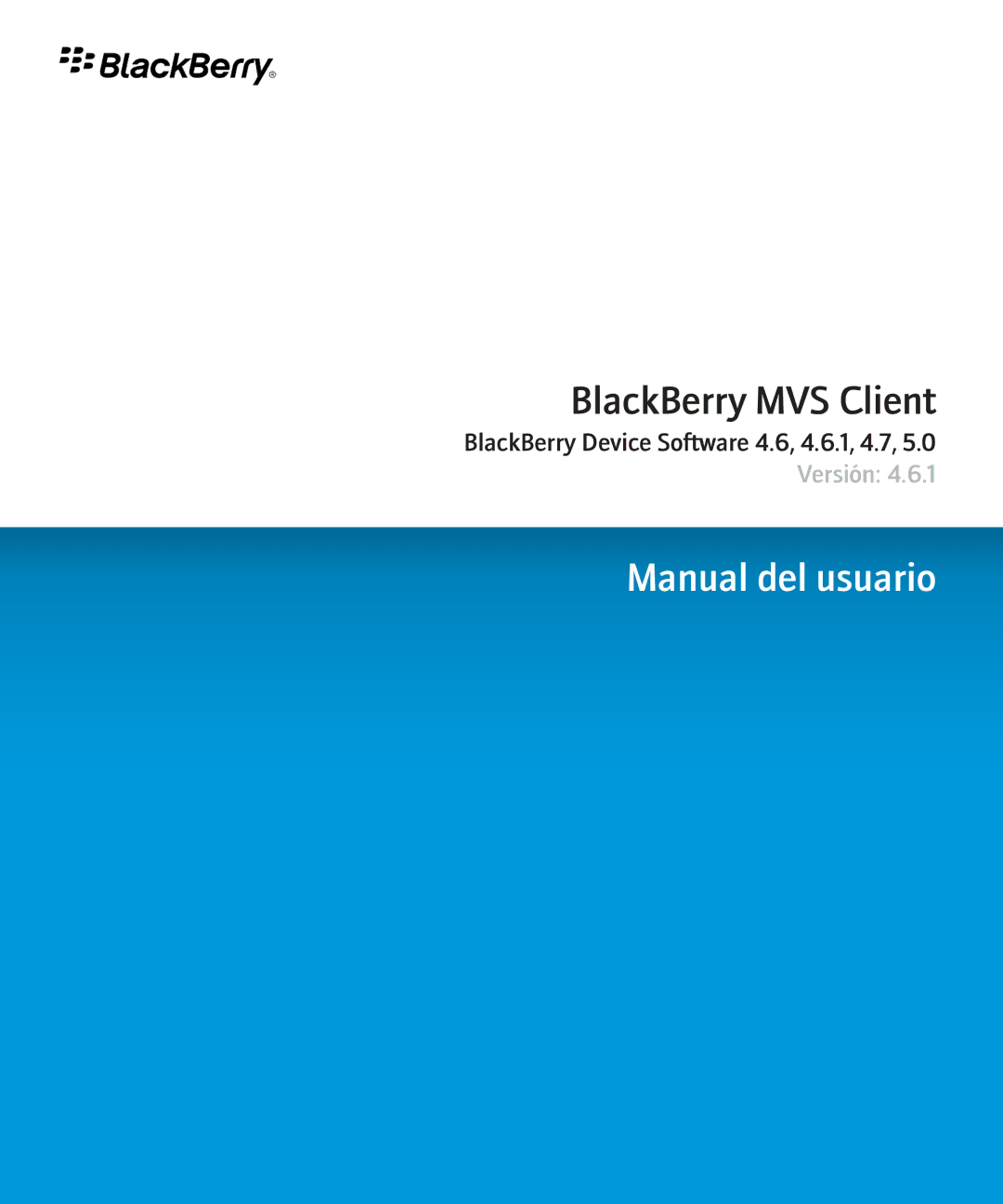 Blackberry 4.6.1 manual Manual del usuario 