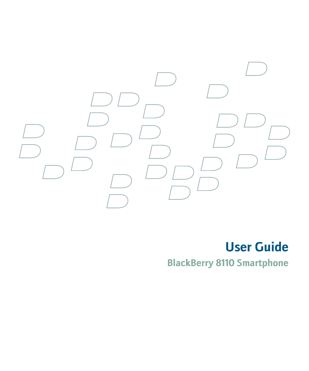 Blackberry 8110 manual User Guide 