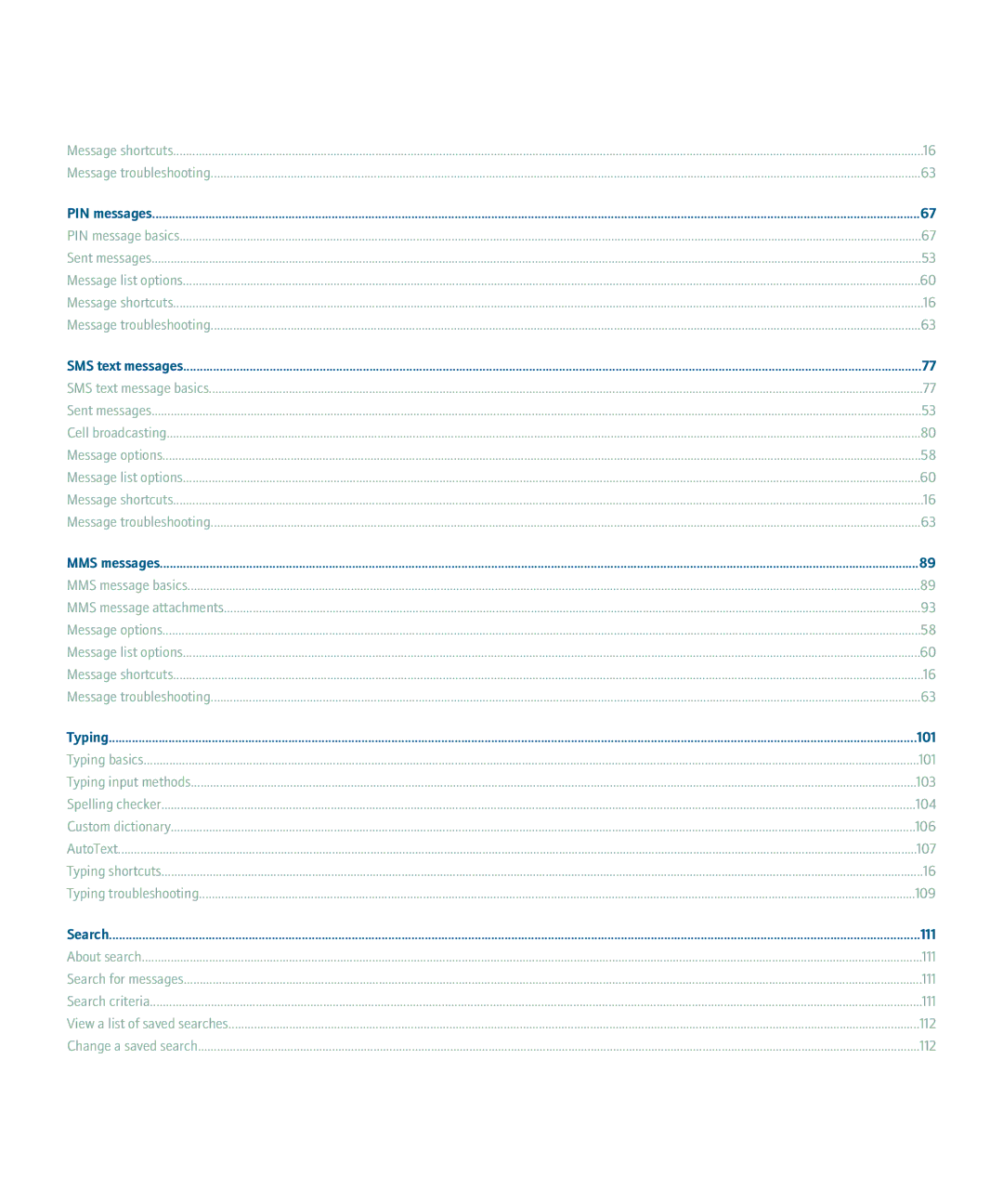 Blackberry 8110 manual 101 