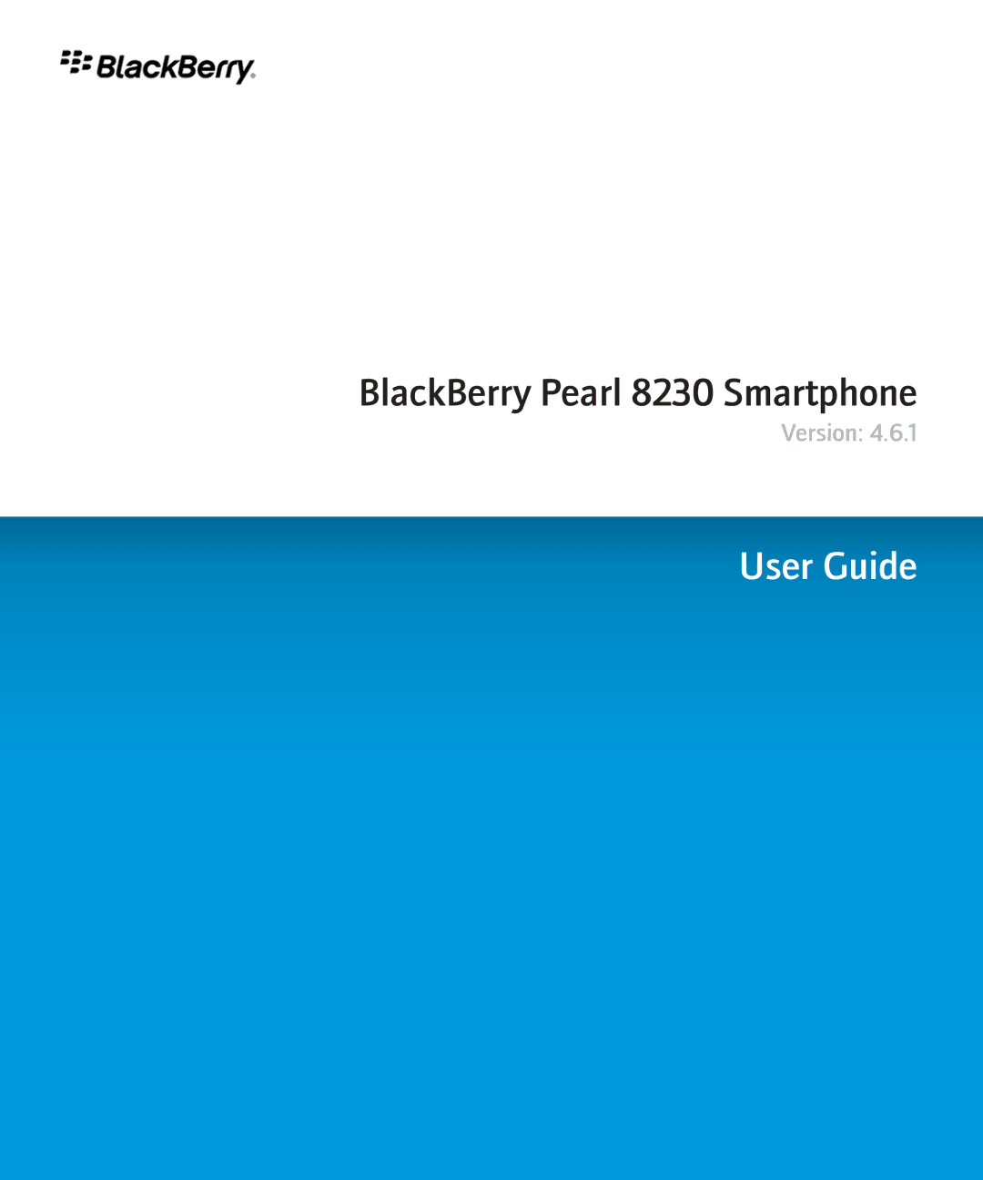 Blackberry 8230 manual User Guide 