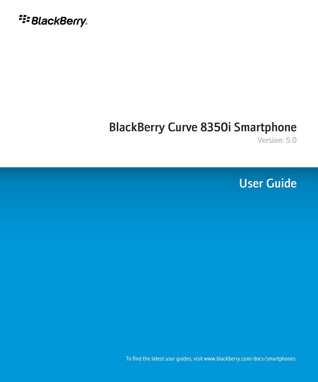 Blackberry 8350i manual User Guide 