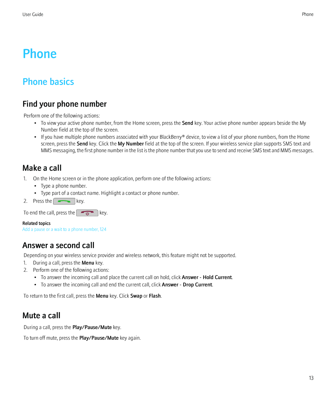 Blackberry 8520 manual Phone basics 