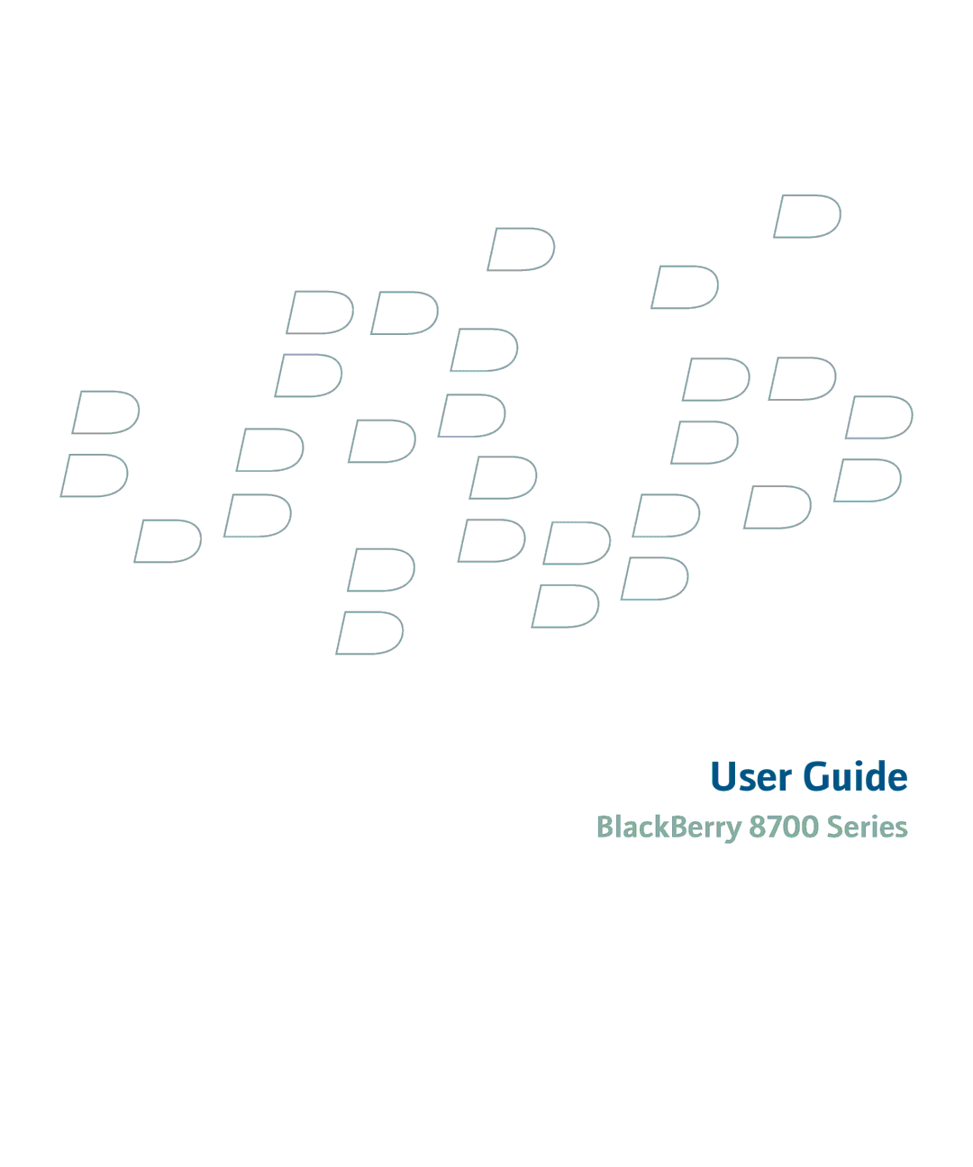 Blackberry 8700 manual User Guide 