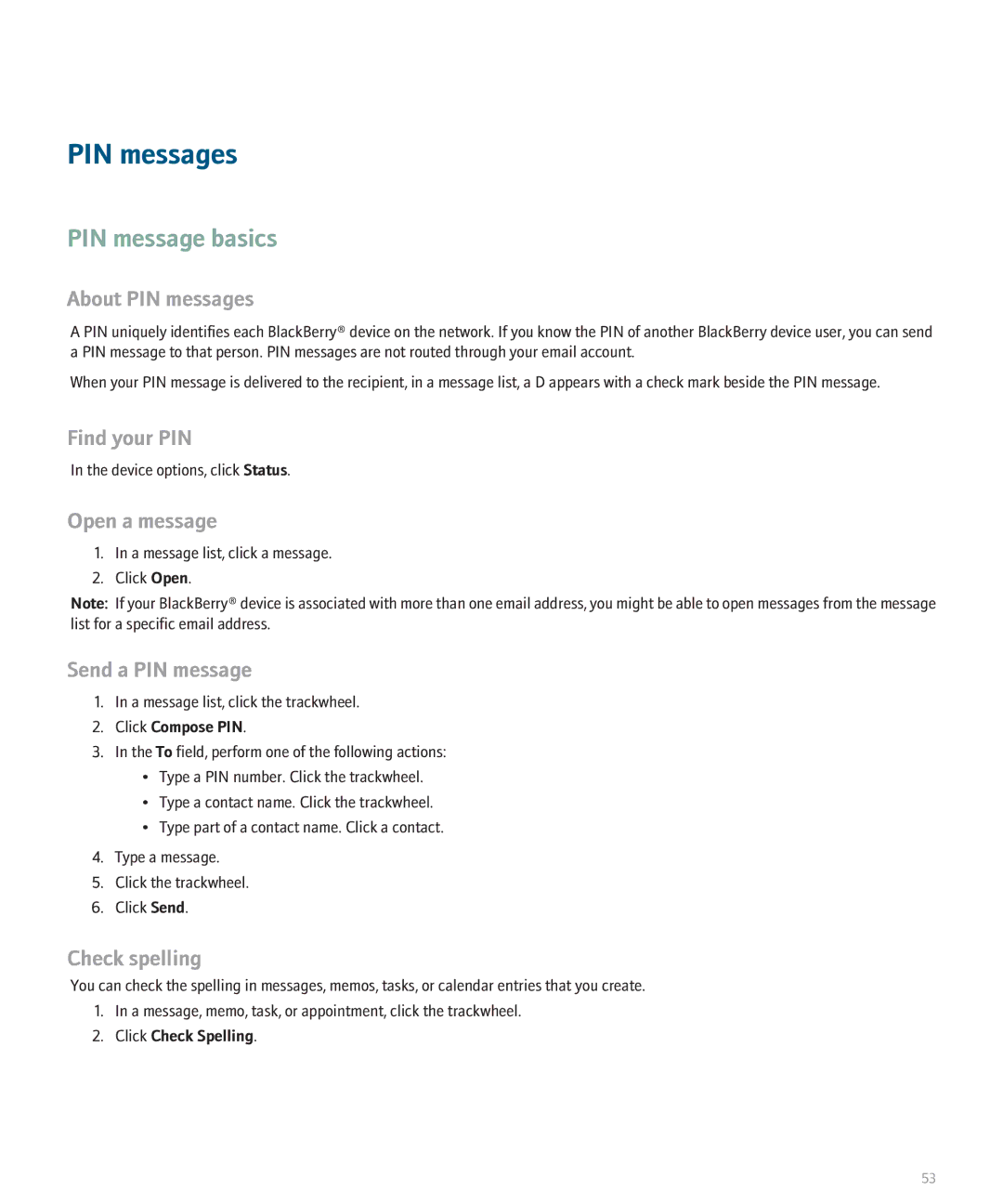 Blackberry 8707 manual PIN message basics, About PIN messages, Find your PIN, Send a PIN message 