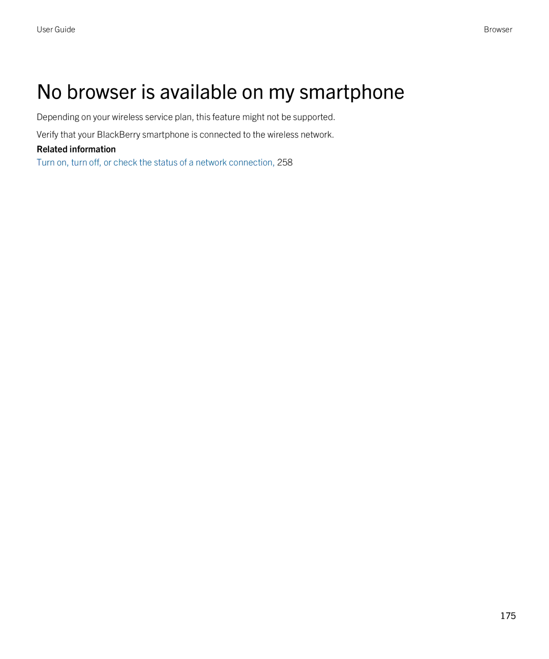 Blackberry 9380 manual No browser is available on my smartphone 