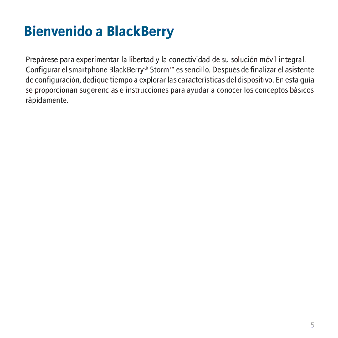 Blackberry 9530 manual Bienvenido a BlackBerry 