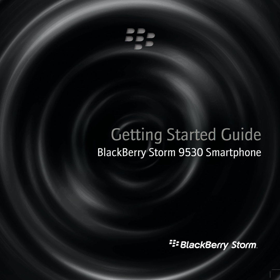 Blackberry 9530 manual Getting Started Guide 