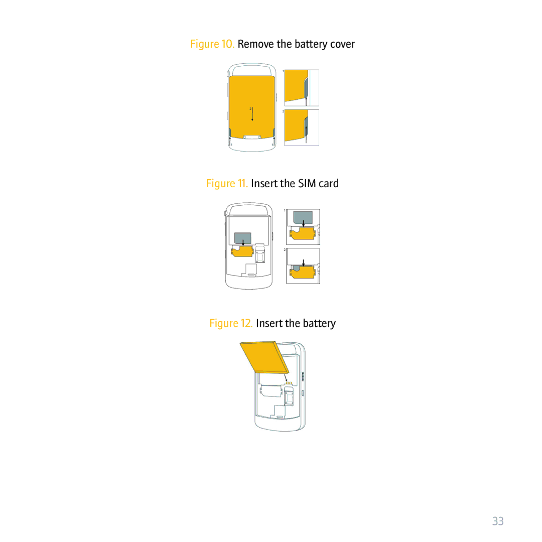 Blackberry 9530 manual Insert the SIM card 