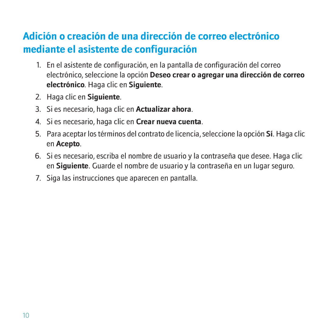 Blackberry 9630 manual Siga las instrucciones que aparecen en pantalla 