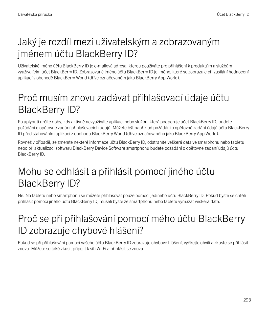 Blackberry 9720 manual Uživatelská příručka 