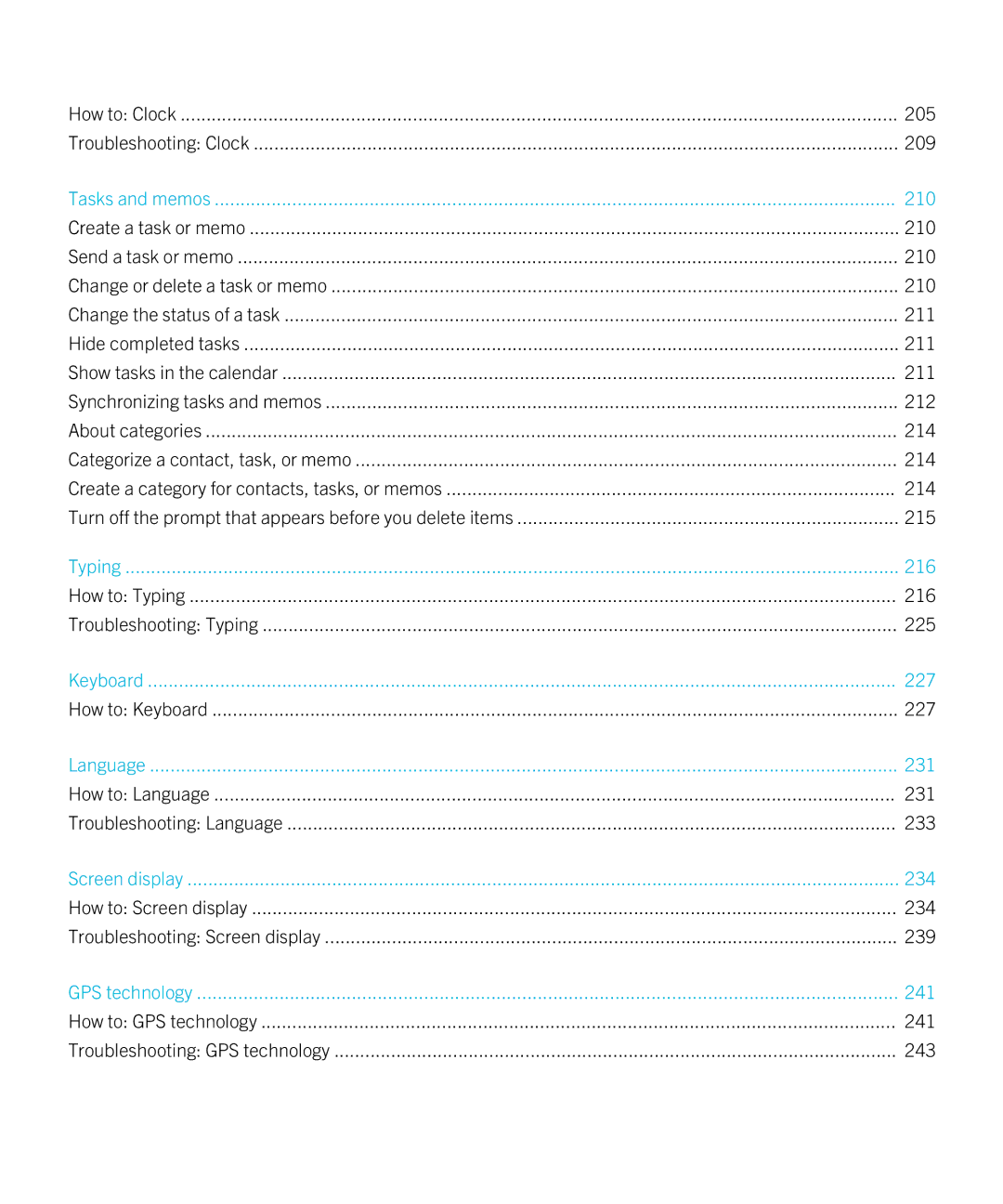 Blackberry 9810 manual 216 