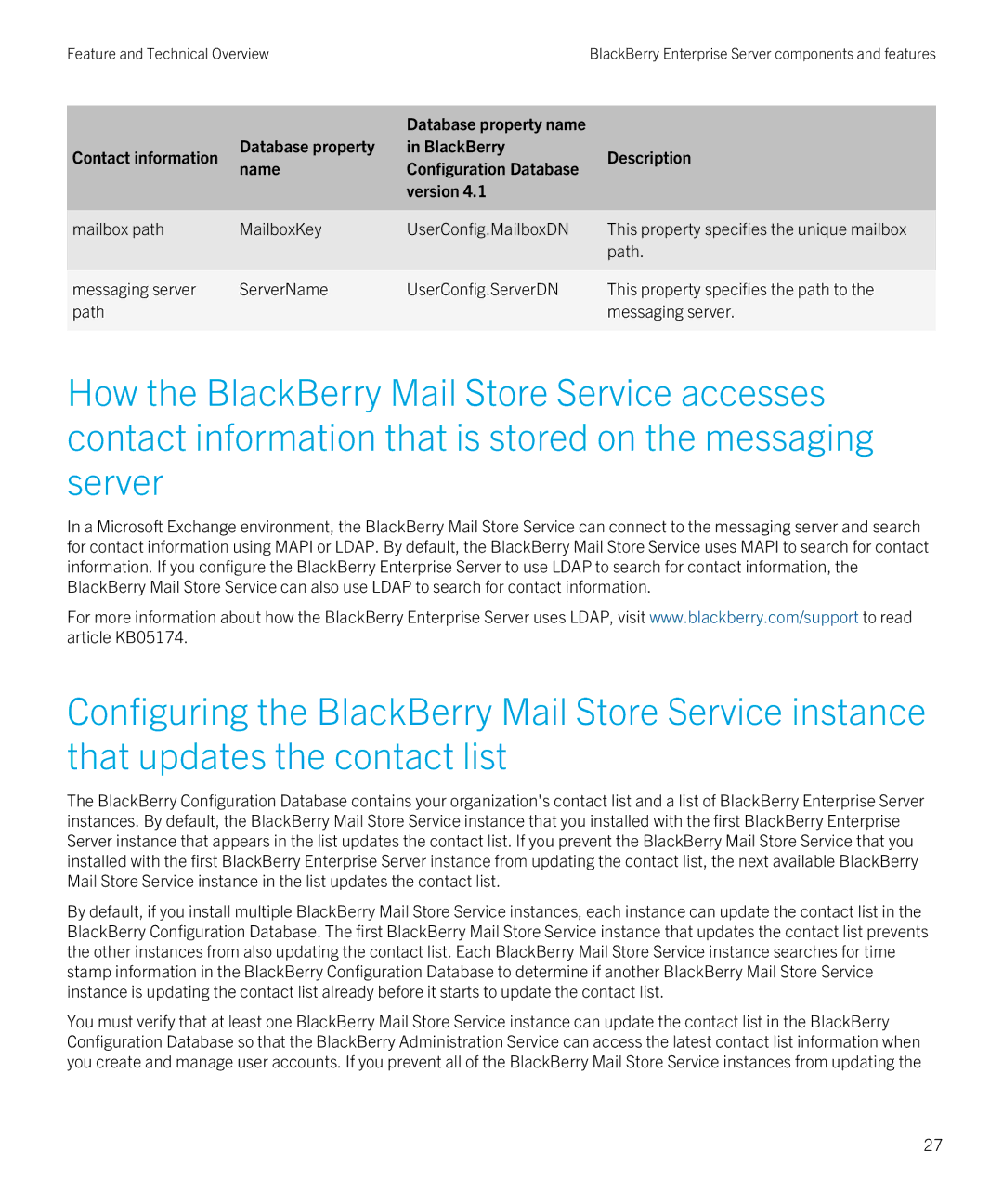 Blackberry blackberry enterprise server for microsoft exchange manual 