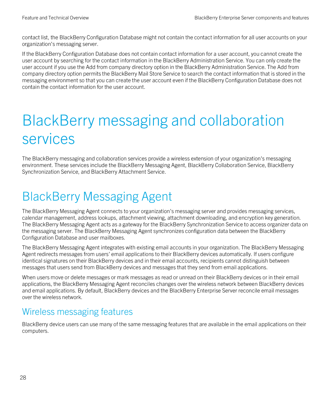 Blackberry blackberry enterprise server for microsoft exchange manual BlackBerry messaging and collaboration services 