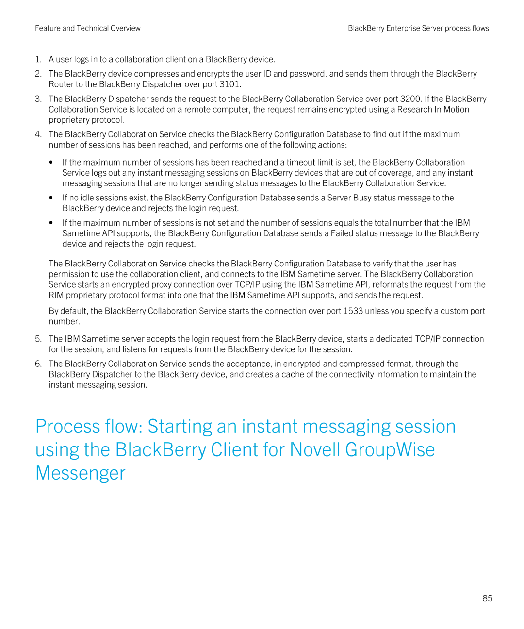 Blackberry blackberry enterprise server for microsoft exchange manual Feature and Technical Overview 