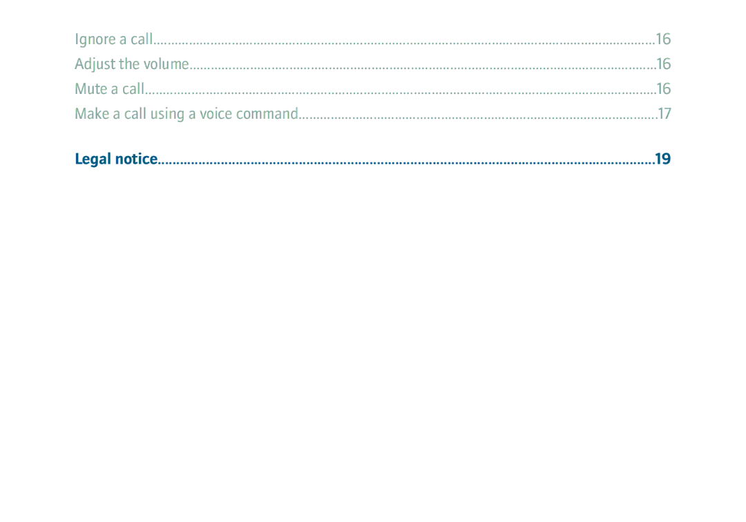 Blackberry HS-655 manual Legal notice 