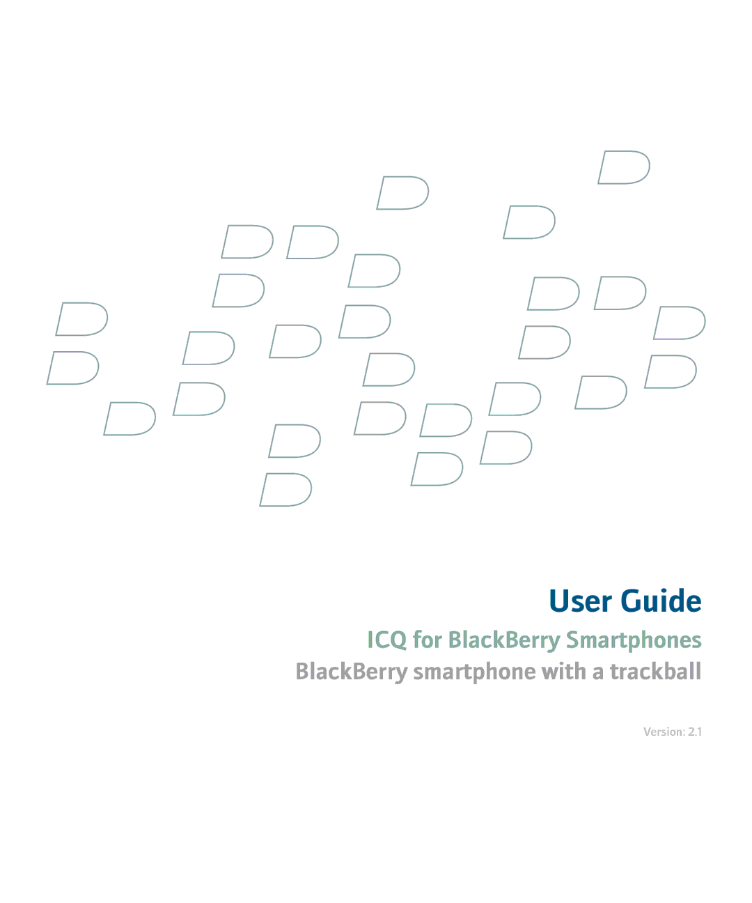 Blackberry ICQ manual User Guide 