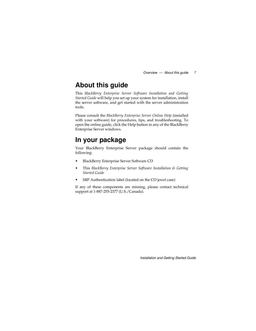 Blackberry 2, MAT-03196-001 manual About this guide, Your package 