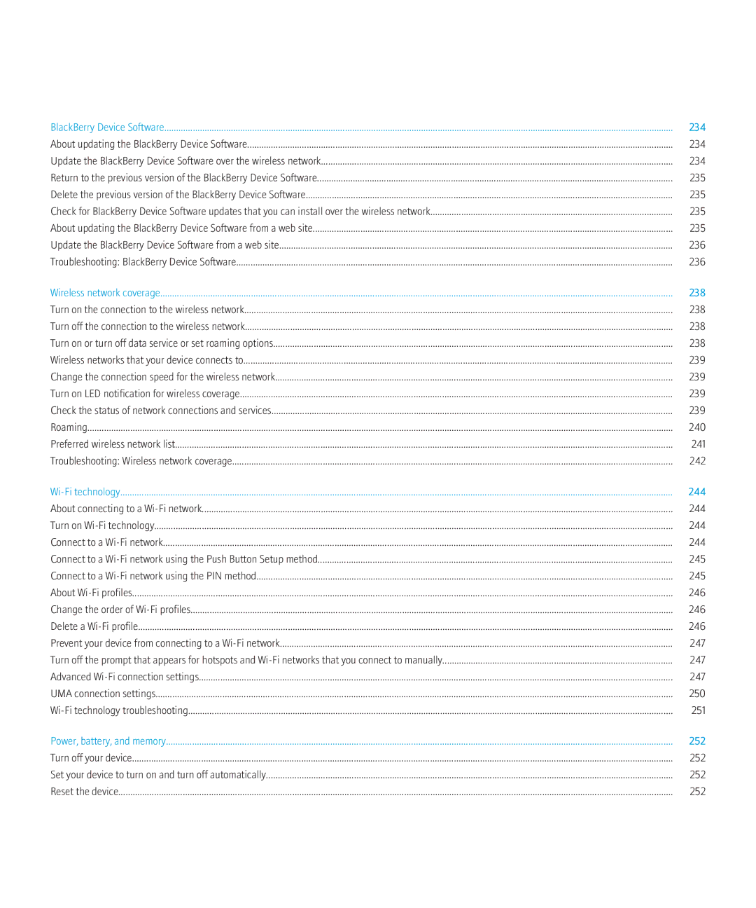 Blackberry PRD-12528-103 manual 234 