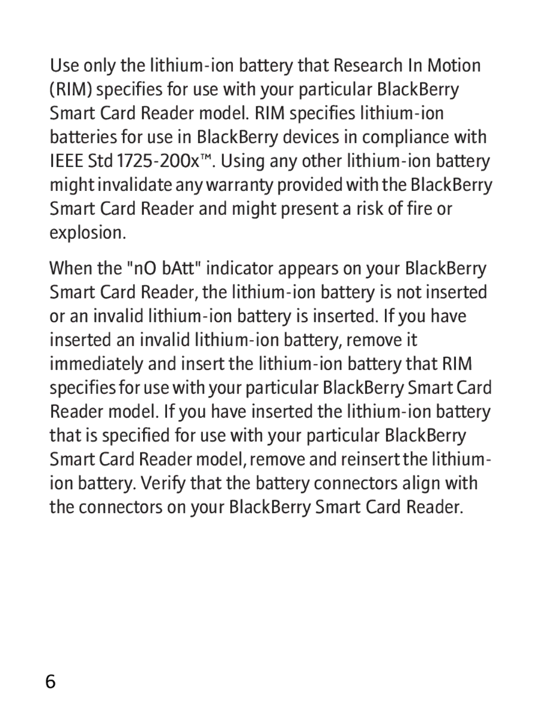 Blackberry RBB10BW manual 