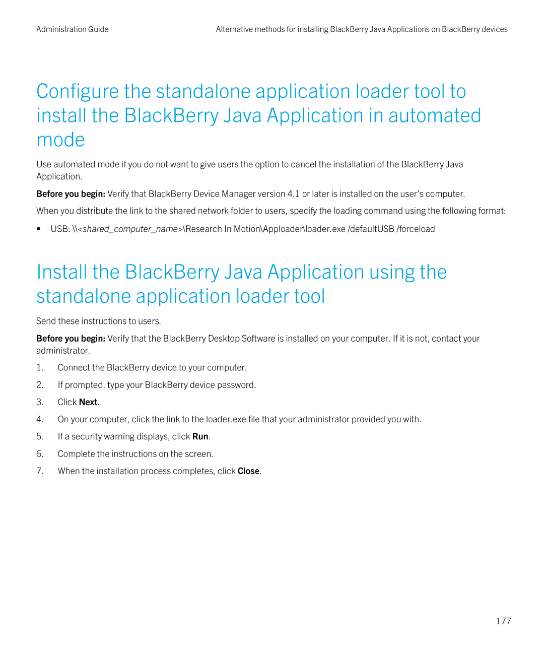 Blackberry SWD-20120924140022907 manual Administration Guide 