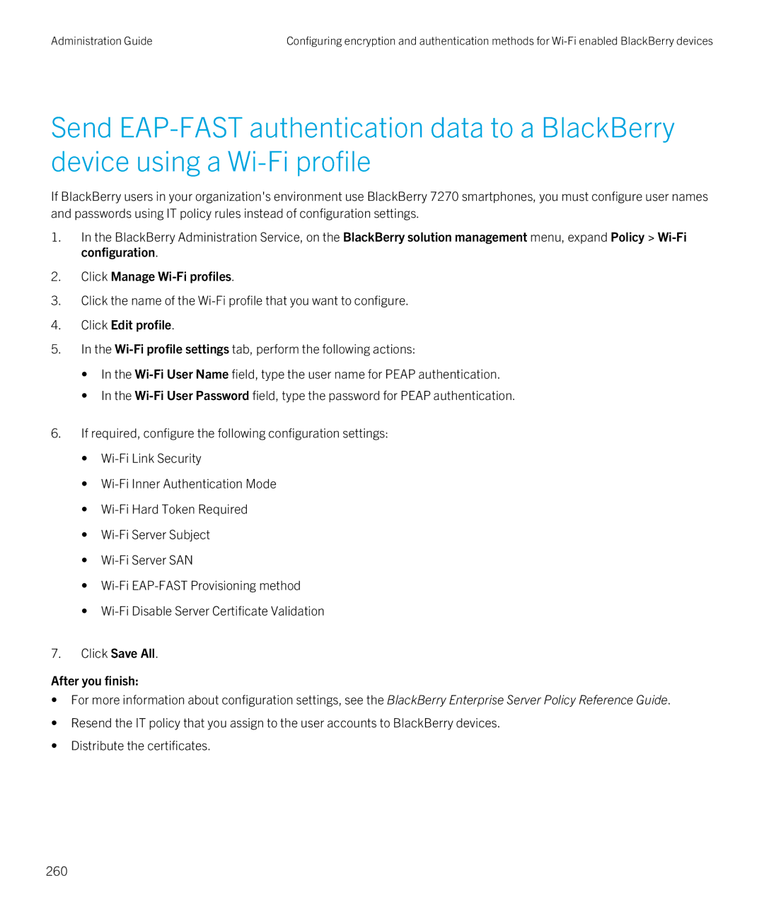 Blackberry SWD-20120924140022907 manual Click Manage Wi-Fi profiles 