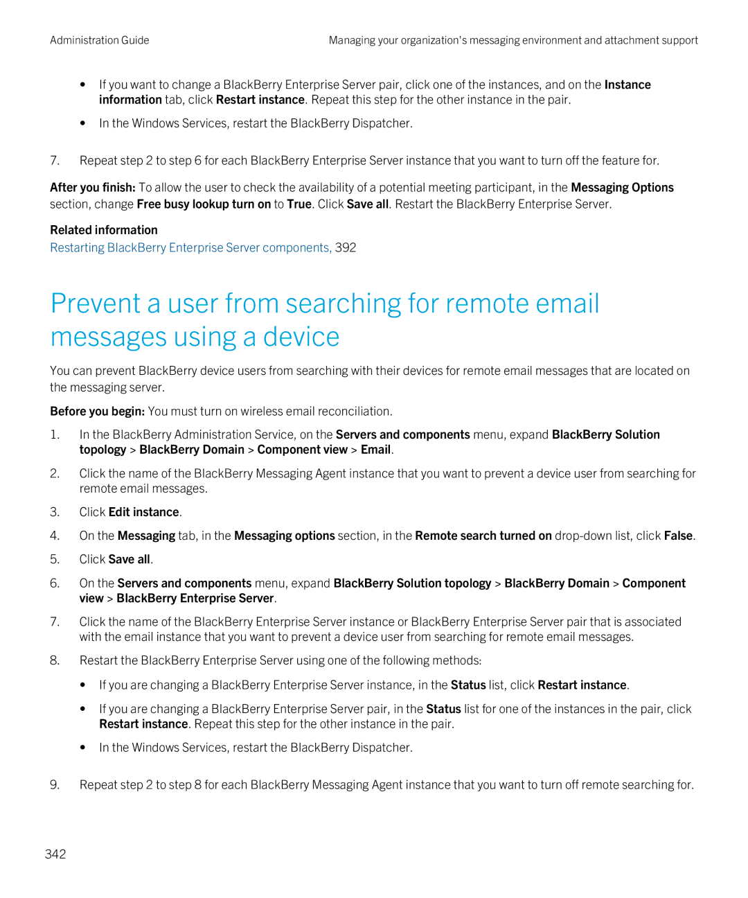 Blackberry SWD-20120924140022907 manual Click Edit instance 