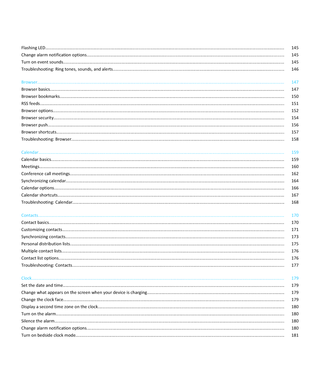 Blackberry SWDT643442-941426-0201084713-001 manual 147 