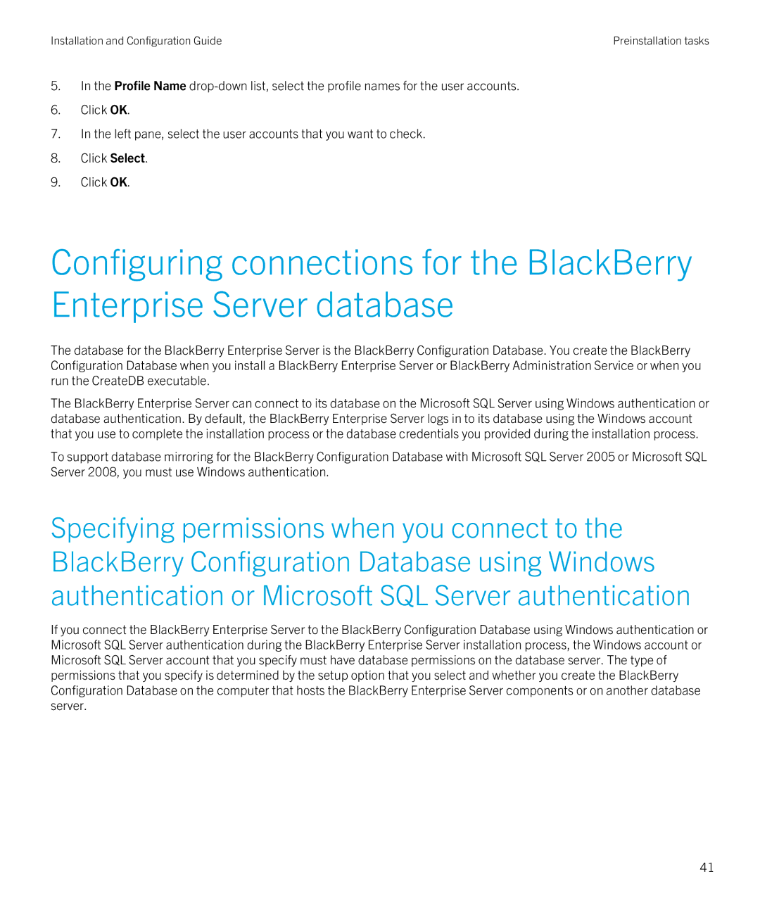 Blackberry Version 5.0 Service Pack 4 manual Installation and Configuration Guide 