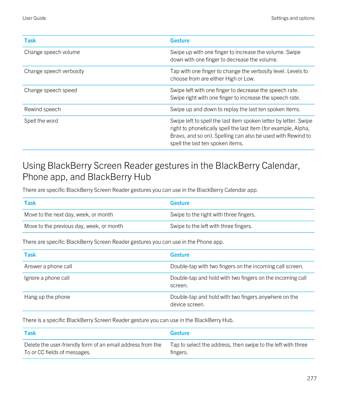 Blackberry Z10 manual Choose from are either High or Low 