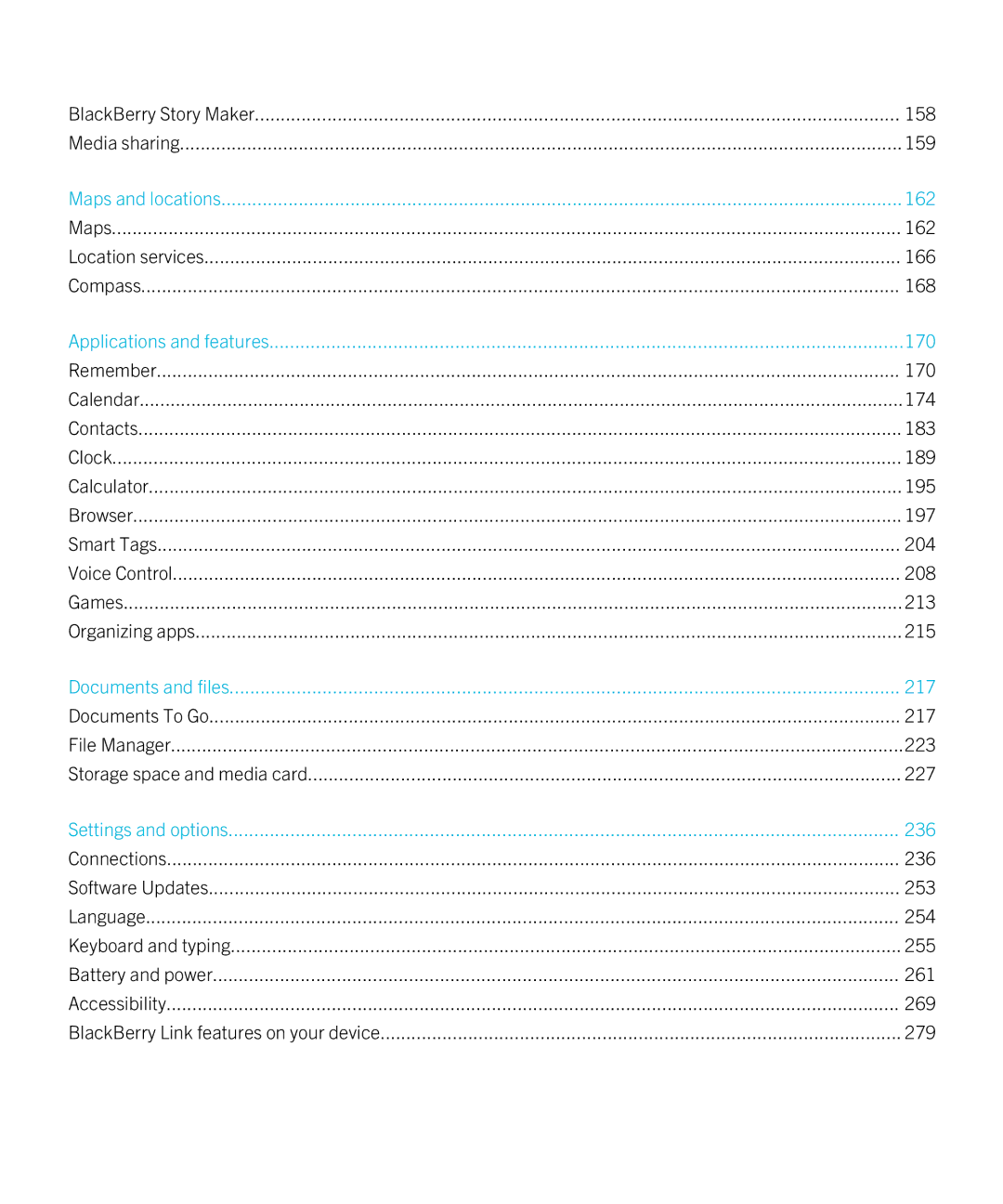 Blackberry Z10 manual 162 