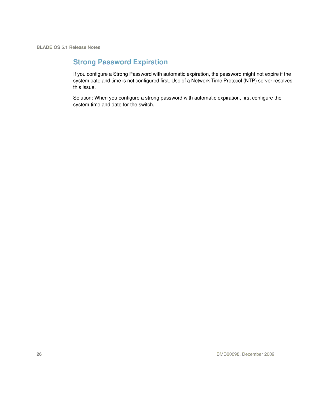 Blade ICE BMD00098 manual Strong Password Expiration 