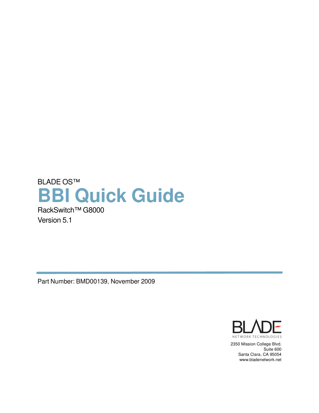 Blade ICE G8000 manual BBI Quick Guide 