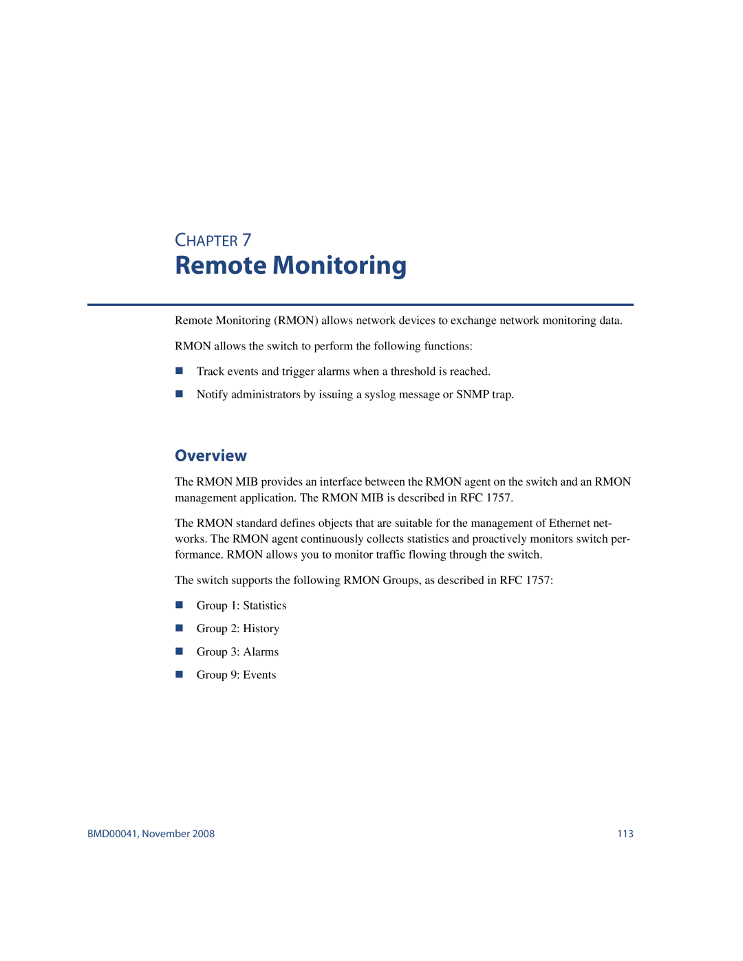 Blade ICE G8000 manual Remote Monitoring, Overview 