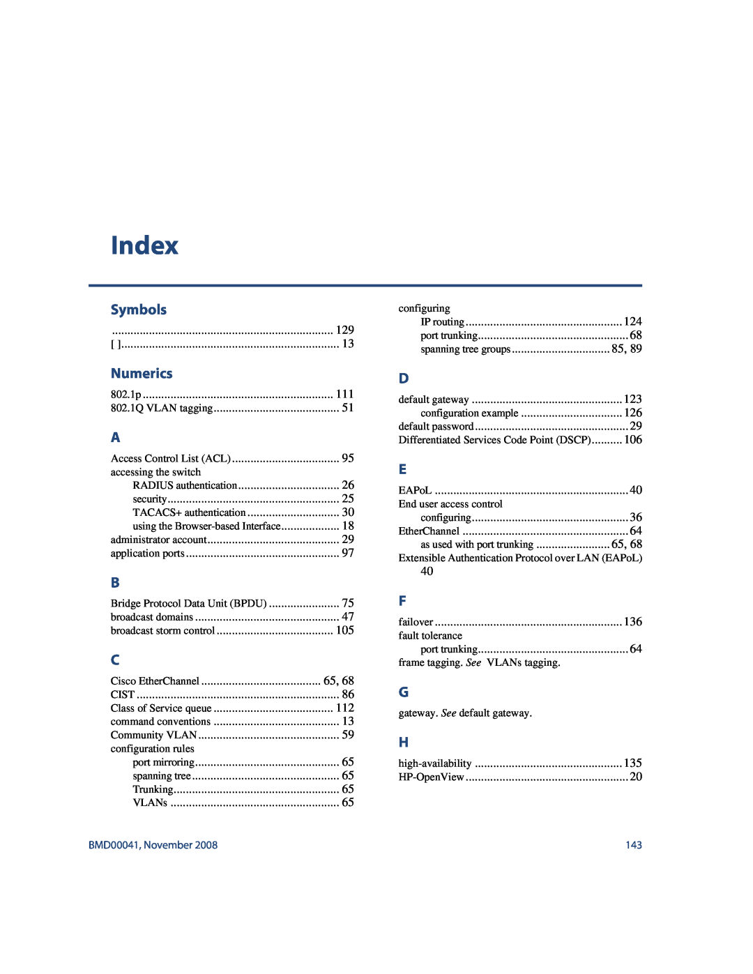 Blade ICE G8000 manual Index, Symbols, Numerics 