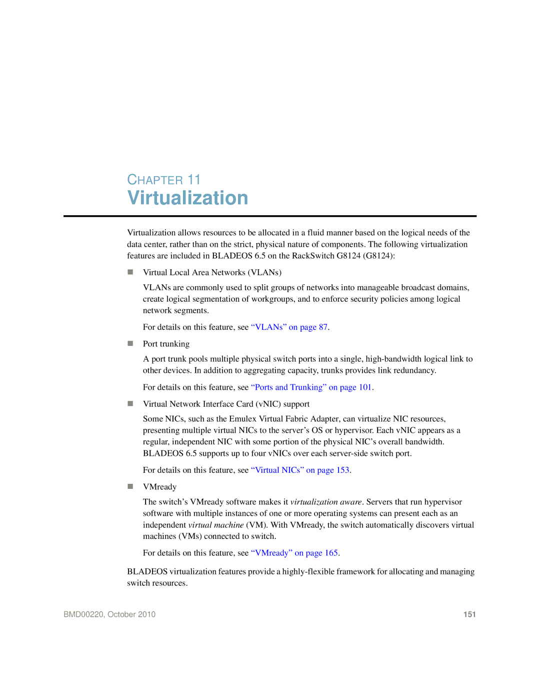 Blade ICE G8124-E manual Virtualization 