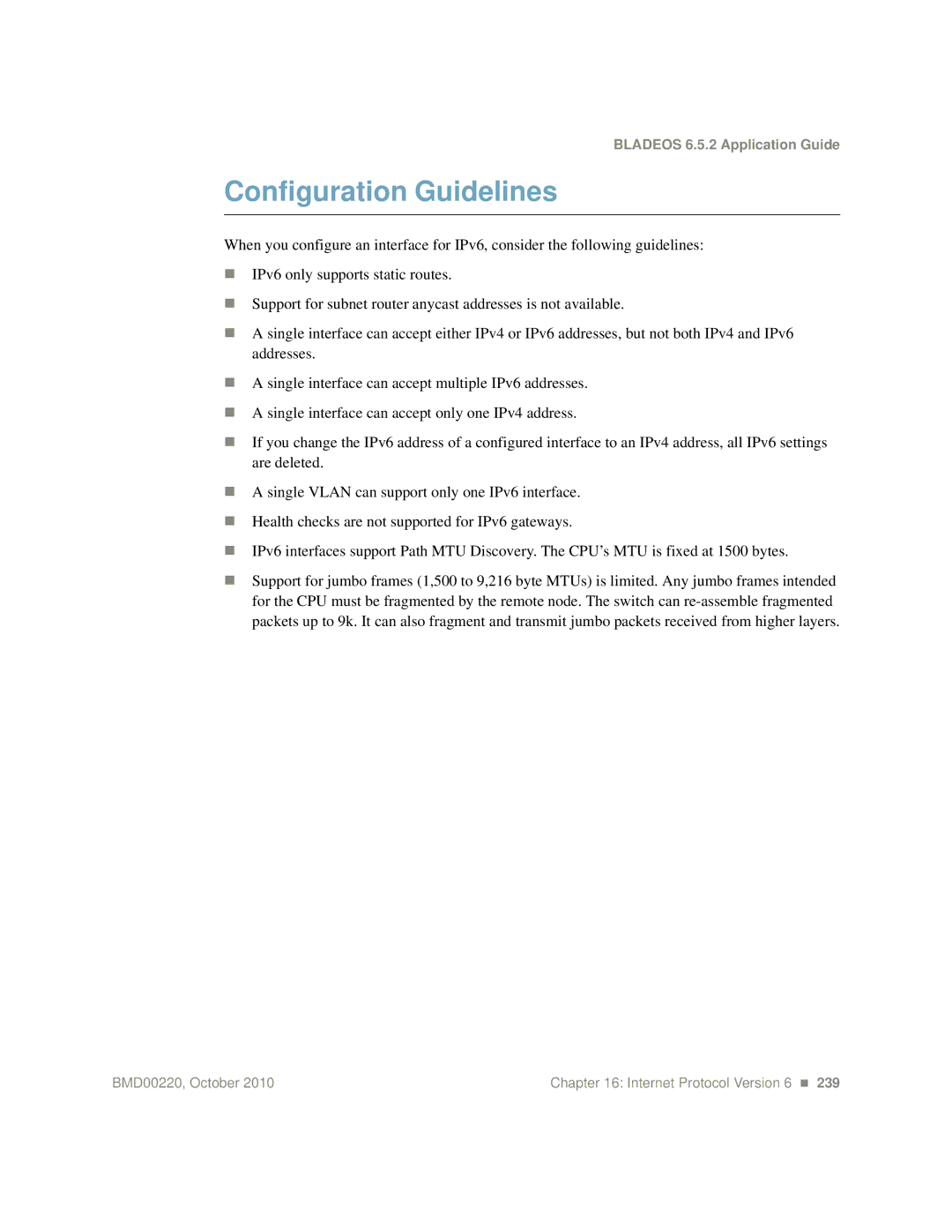 Blade ICE G8124-E manual Configuration Guidelines 