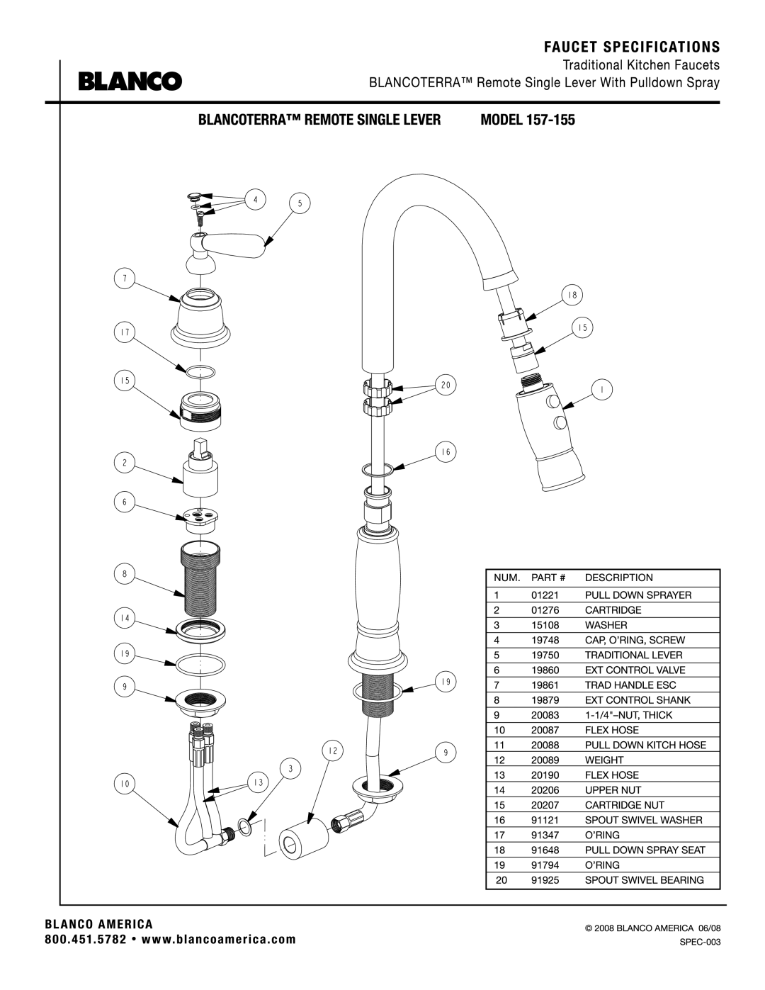 Blanco 157-155 manual 