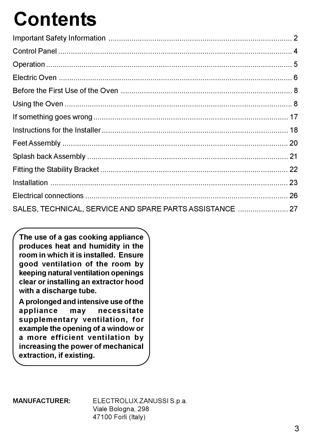 Blanco BC 75 X manual Contents 