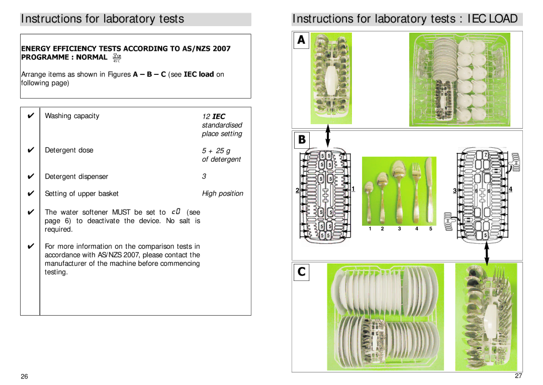 Blanco BFDW8 manual Iec 